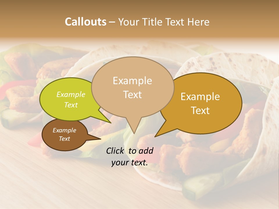 Barbecue Horizontal Vegetables PowerPoint Template