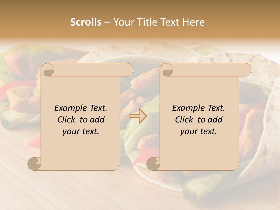 Barbecue Horizontal Vegetables PowerPoint Template