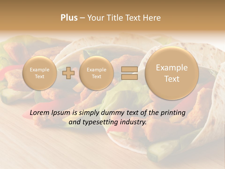 Barbecue Horizontal Vegetables PowerPoint Template