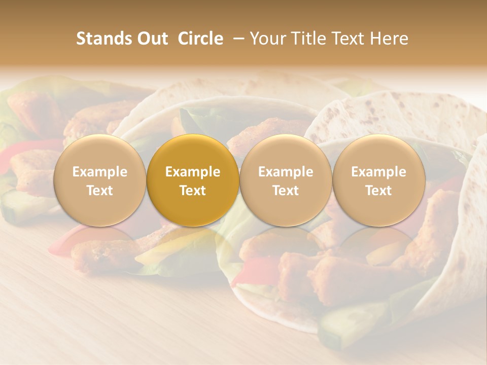 Barbecue Horizontal Vegetables PowerPoint Template