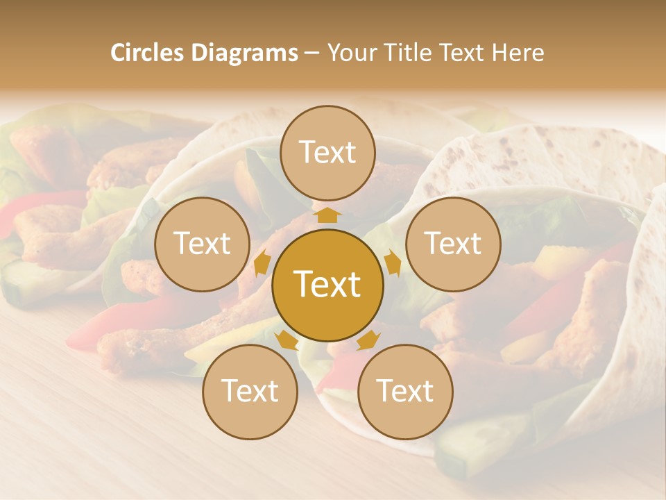 Barbecue Horizontal Vegetables PowerPoint Template