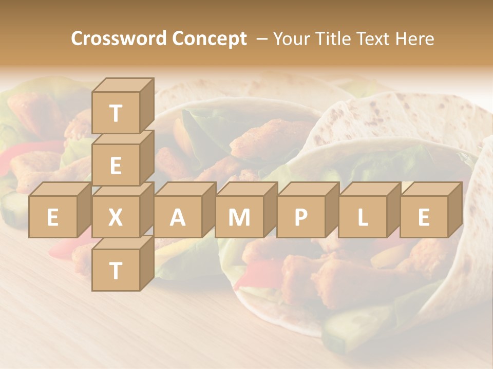 Barbecue Horizontal Vegetables PowerPoint Template