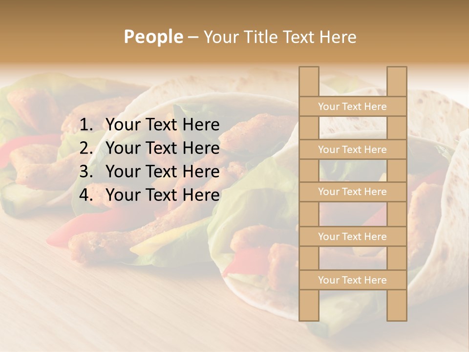 Barbecue Horizontal Vegetables PowerPoint Template