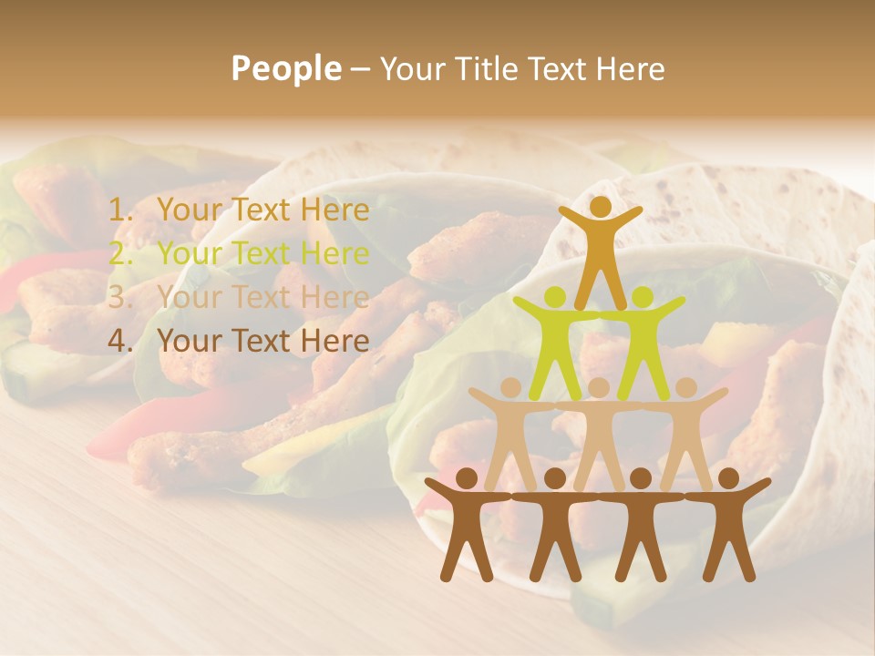 Barbecue Horizontal Vegetables PowerPoint Template