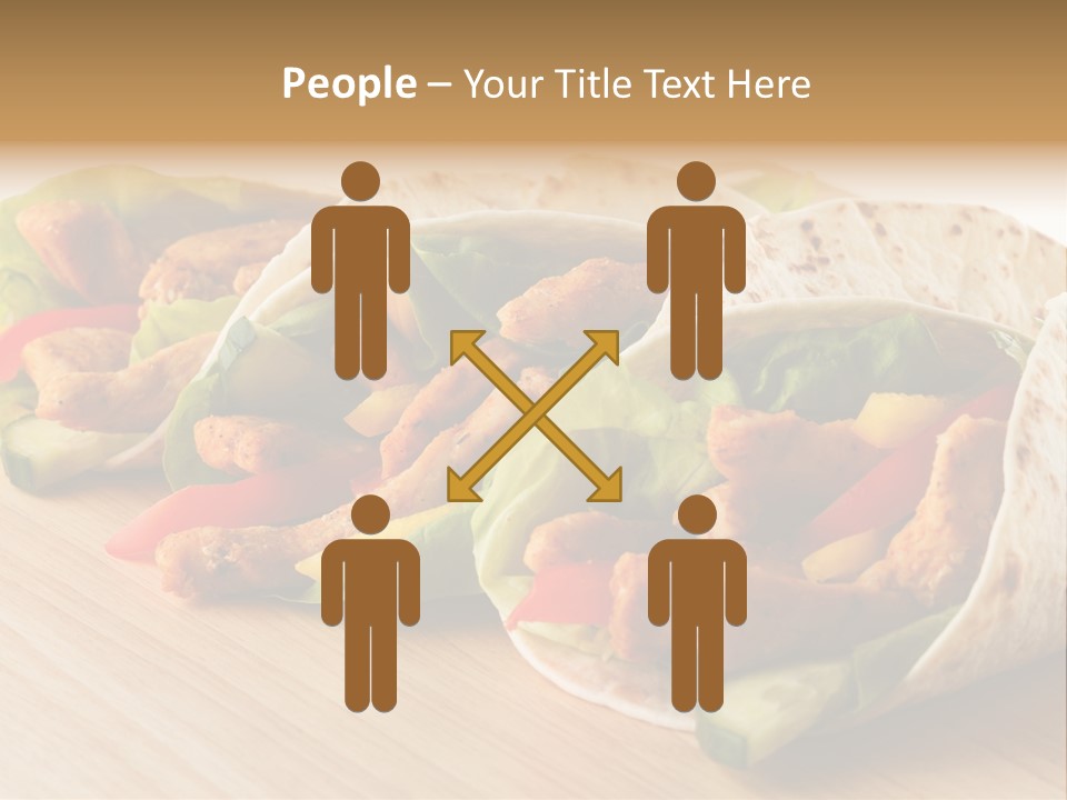 Barbecue Horizontal Vegetables PowerPoint Template