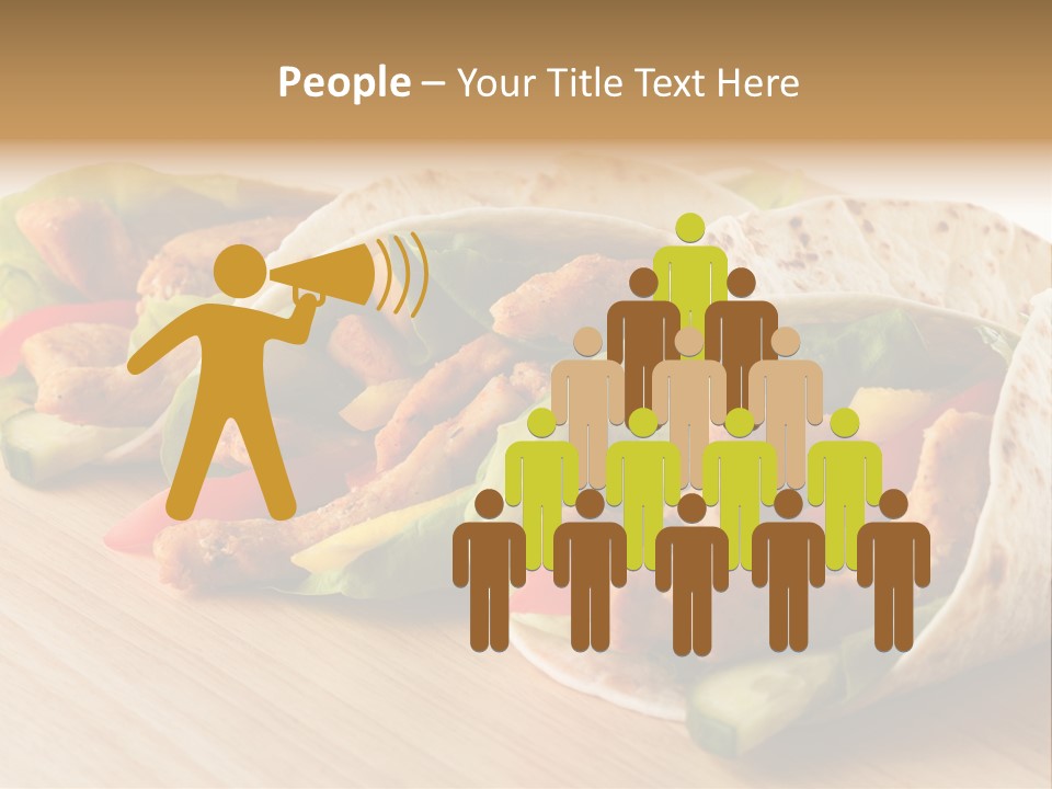 Barbecue Horizontal Vegetables PowerPoint Template