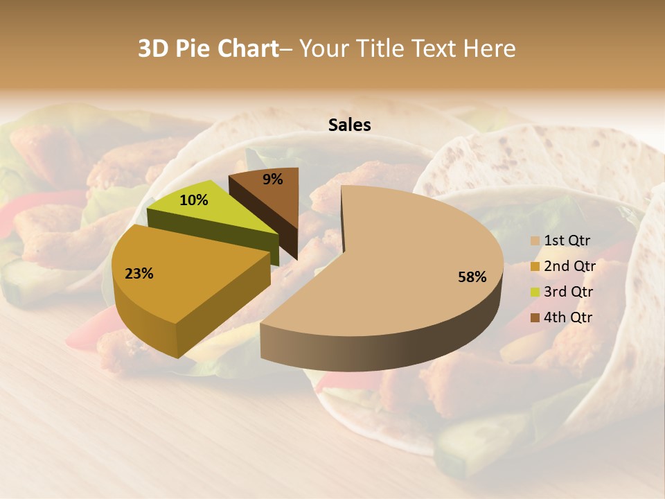 Barbecue Horizontal Vegetables PowerPoint Template
