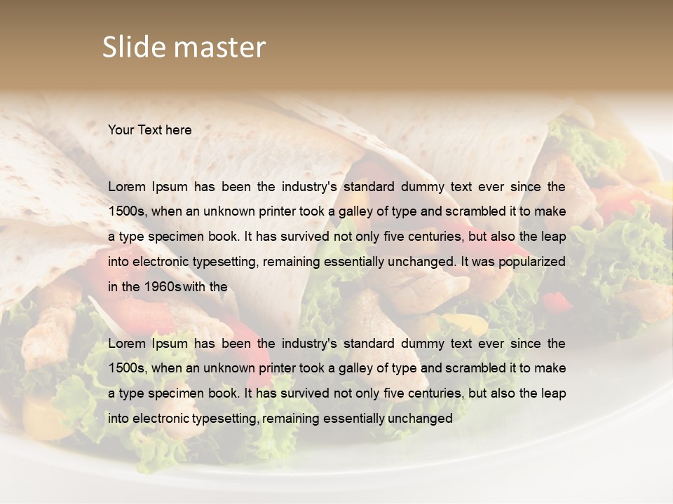 Stripes Doner Chips PowerPoint Template