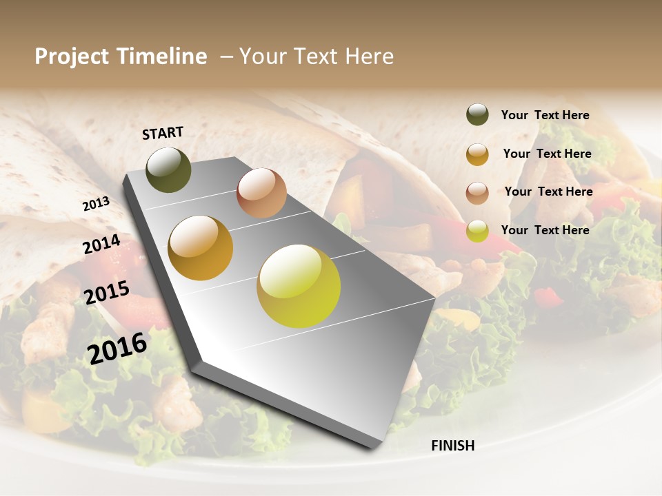 Stripes Doner Chips PowerPoint Template