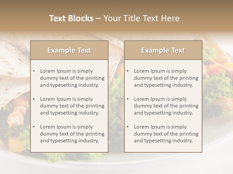 Stripes Doner Chips PowerPoint Template