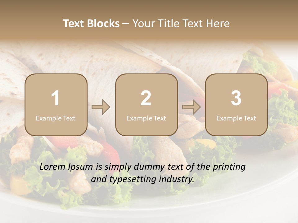 Stripes Doner Chips PowerPoint Template