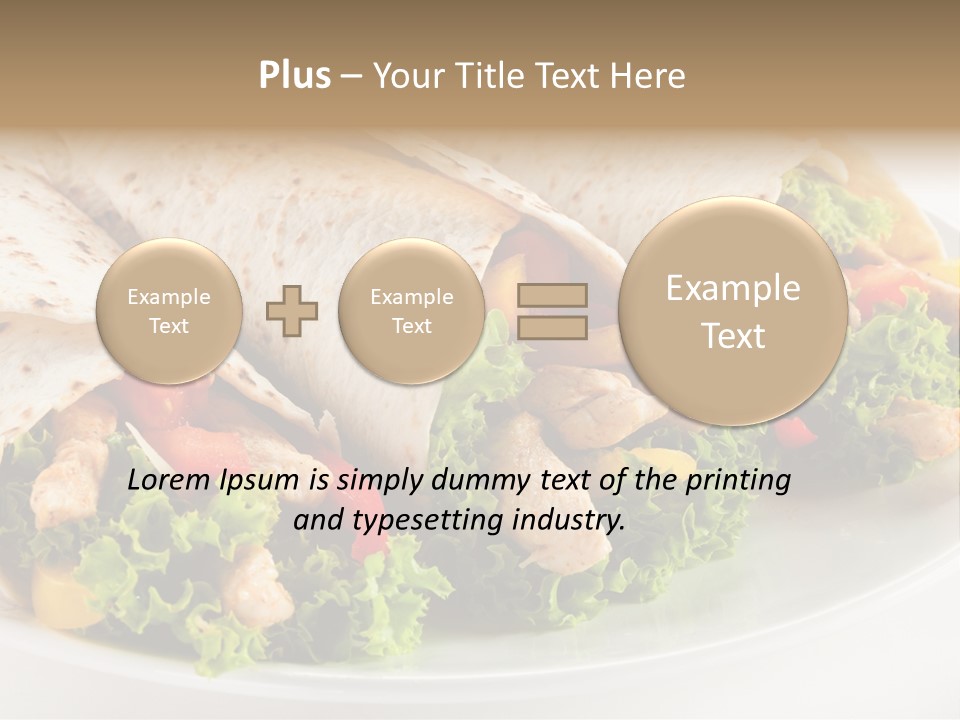 Stripes Doner Chips PowerPoint Template