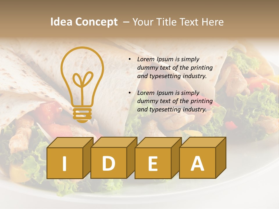 Stripes Doner Chips PowerPoint Template