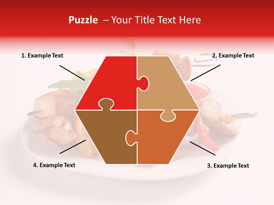 Roasted Closeup Lunch PowerPoint Template