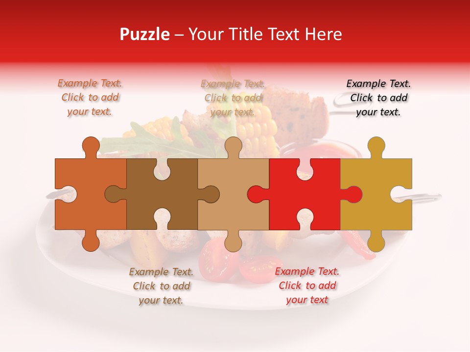 Roasted Closeup Lunch PowerPoint Template