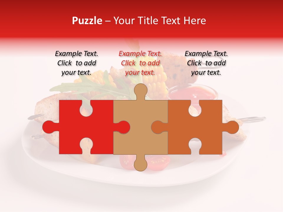 Roasted Closeup Lunch PowerPoint Template