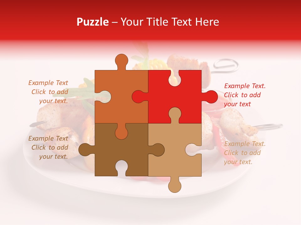 Roasted Closeup Lunch PowerPoint Template