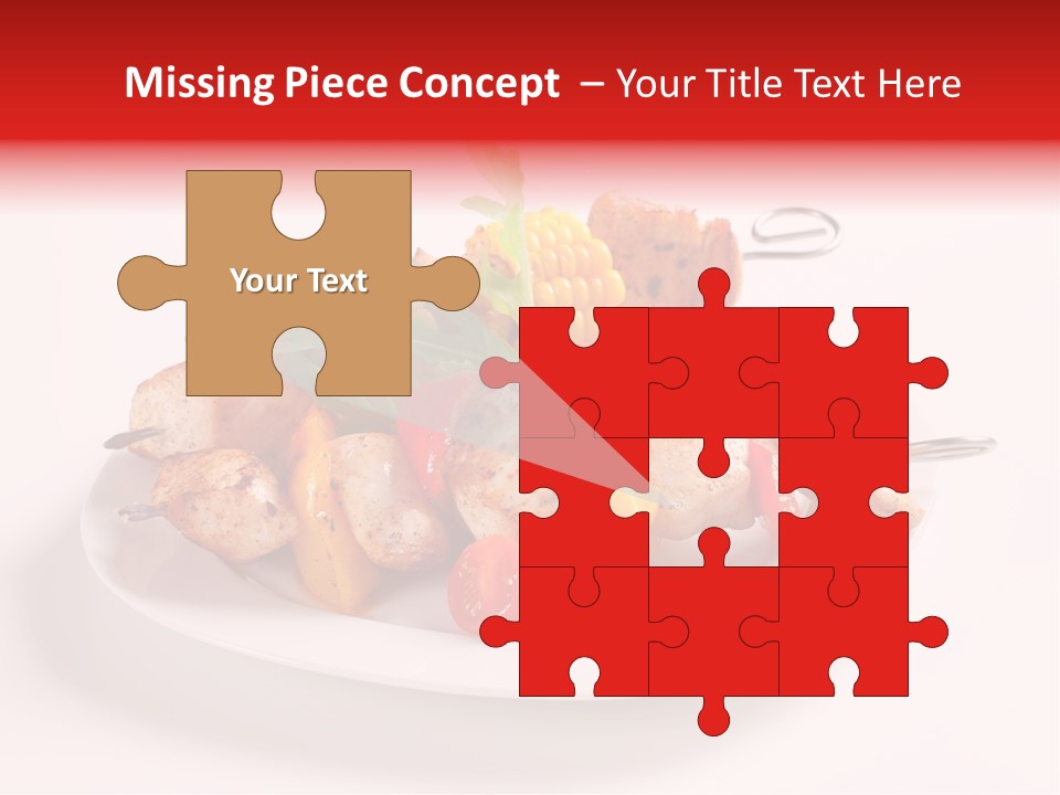 Roasted Closeup Lunch PowerPoint Template