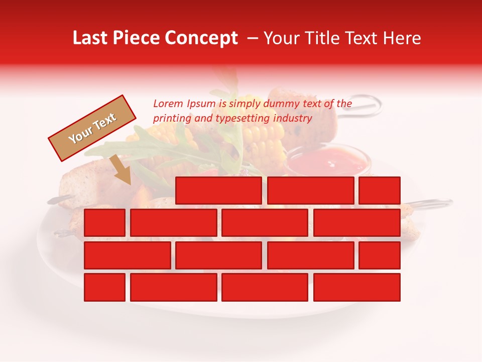 Roasted Closeup Lunch PowerPoint Template