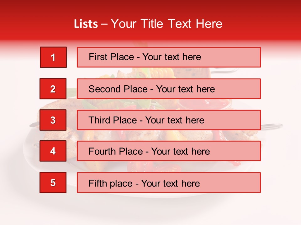 Roasted Closeup Lunch PowerPoint Template