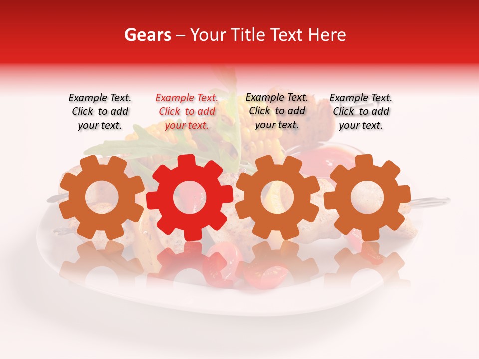 Roasted Closeup Lunch PowerPoint Template