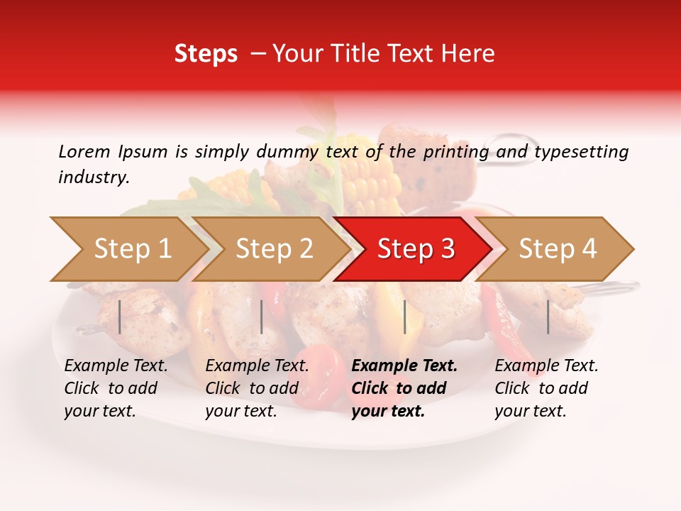 Roasted Closeup Lunch PowerPoint Template