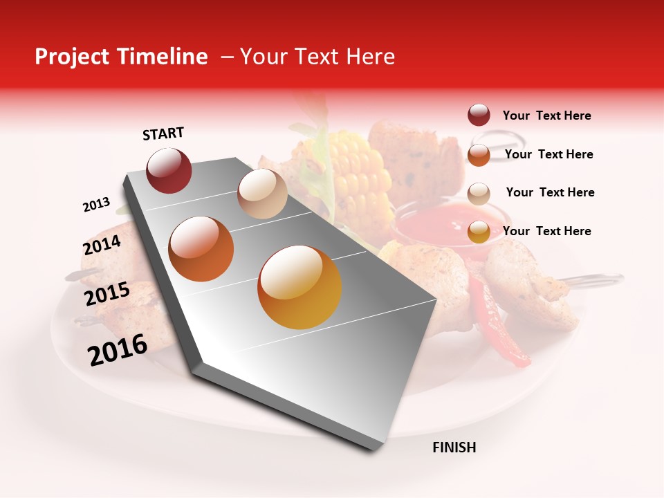 Roasted Closeup Lunch PowerPoint Template