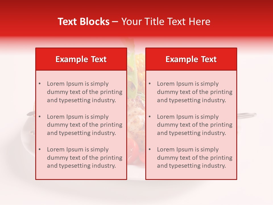 Roasted Closeup Lunch PowerPoint Template