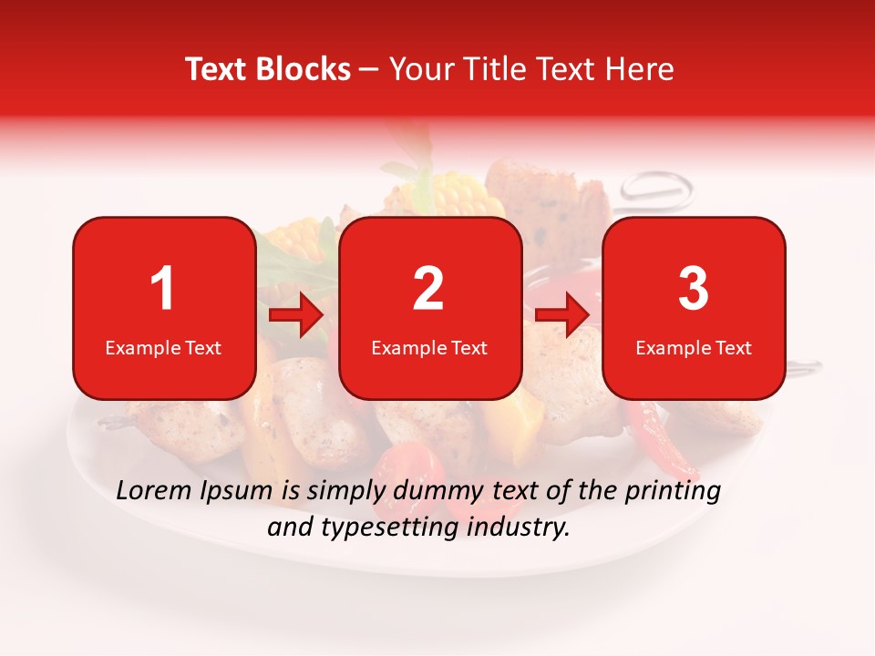 Roasted Closeup Lunch PowerPoint Template