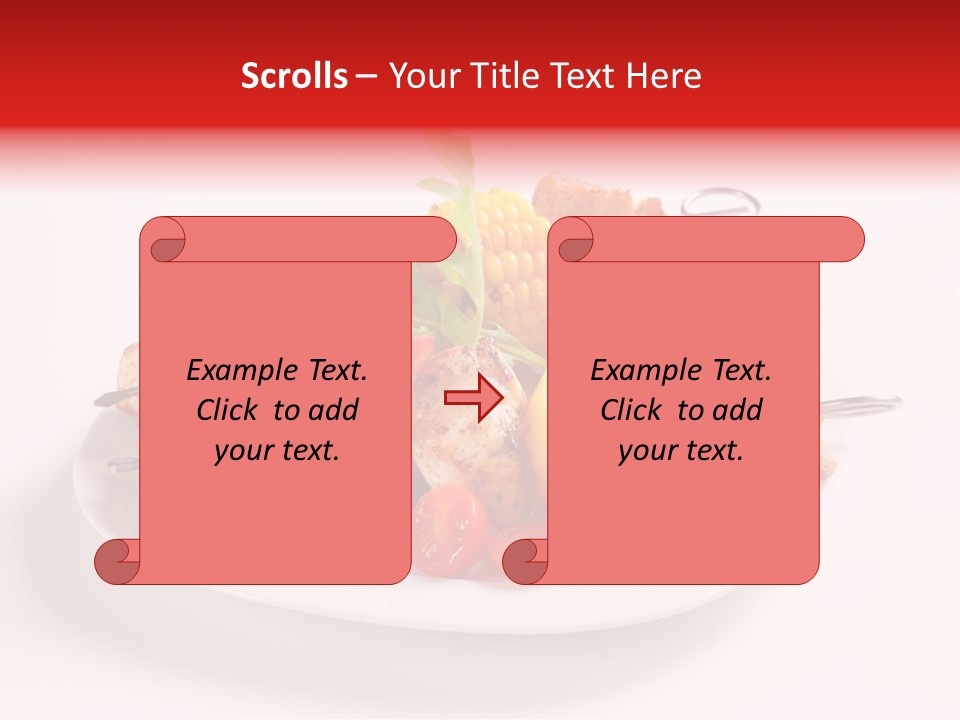 Roasted Closeup Lunch PowerPoint Template