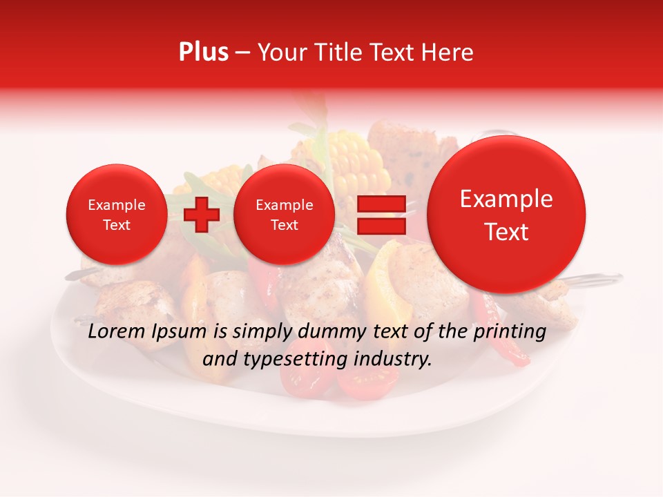 Roasted Closeup Lunch PowerPoint Template