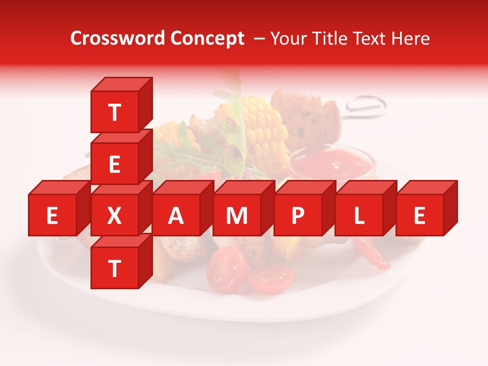 Roasted Closeup Lunch PowerPoint Template