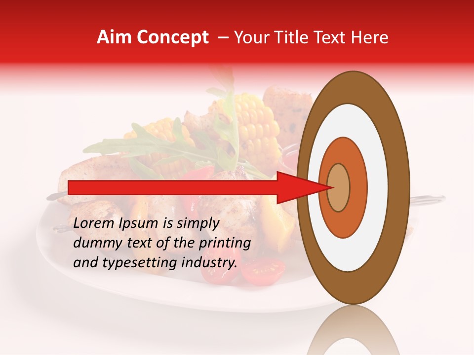 Roasted Closeup Lunch PowerPoint Template