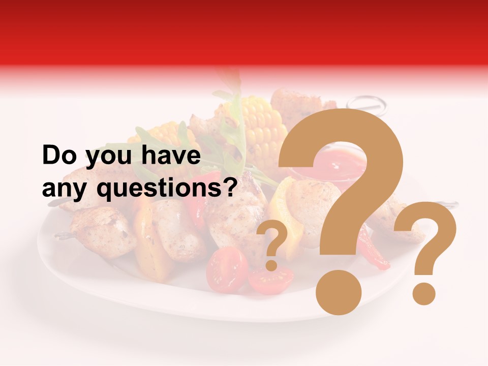 Roasted Closeup Lunch PowerPoint Template