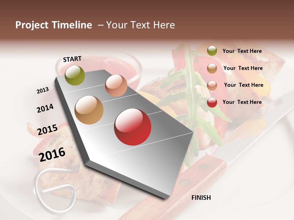 Barbecue Kabob Dinner PowerPoint Template