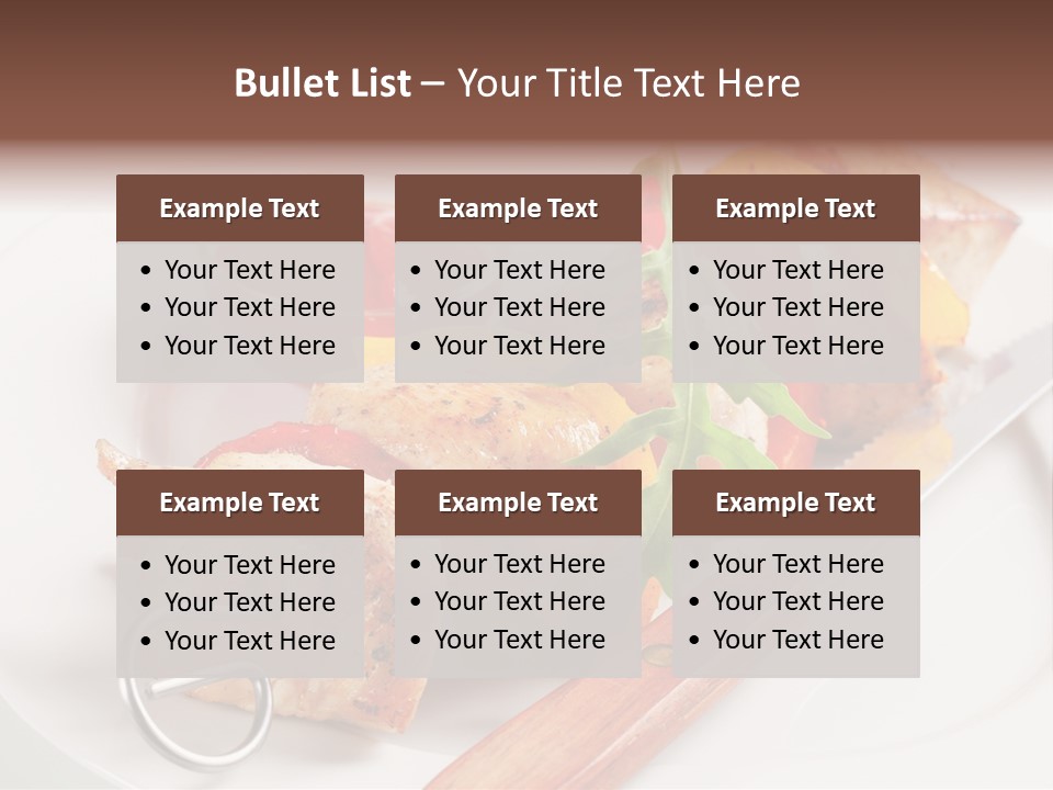 Barbecue Kabob Dinner PowerPoint Template