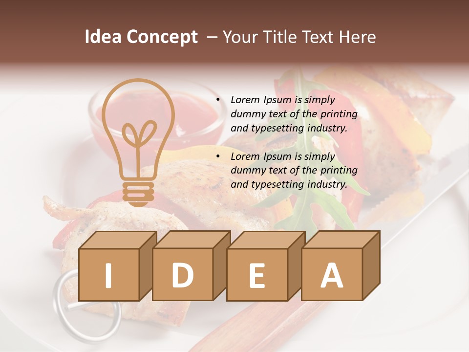 Barbecue Kabob Dinner PowerPoint Template