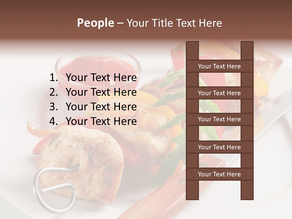 Barbecue Kabob Dinner PowerPoint Template