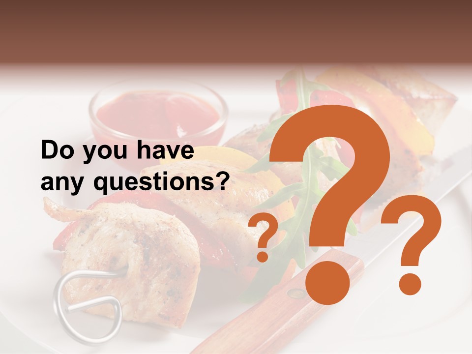Barbecue Kabob Dinner PowerPoint Template
