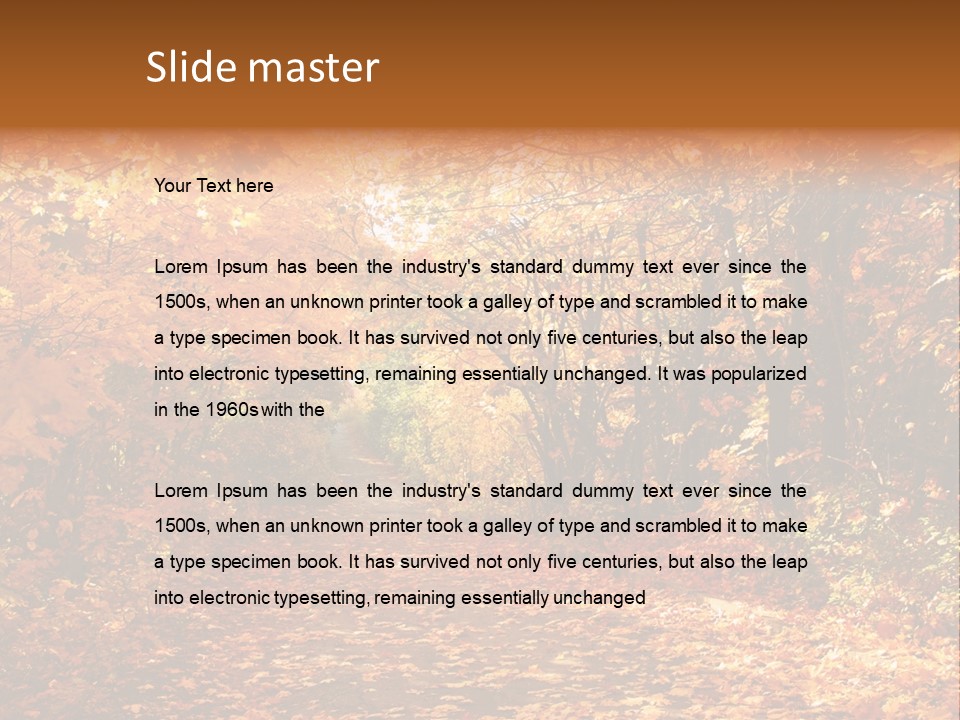 Leaf Woods Foliage PowerPoint Template