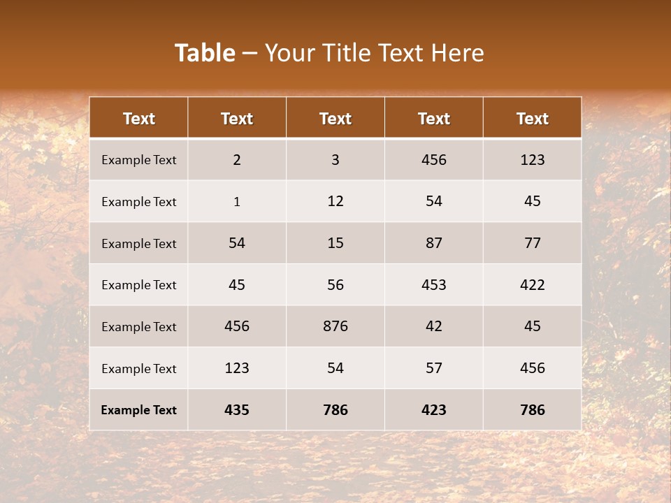 Leaf Woods Foliage PowerPoint Template