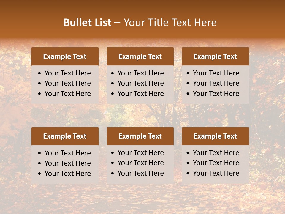 Leaf Woods Foliage PowerPoint Template