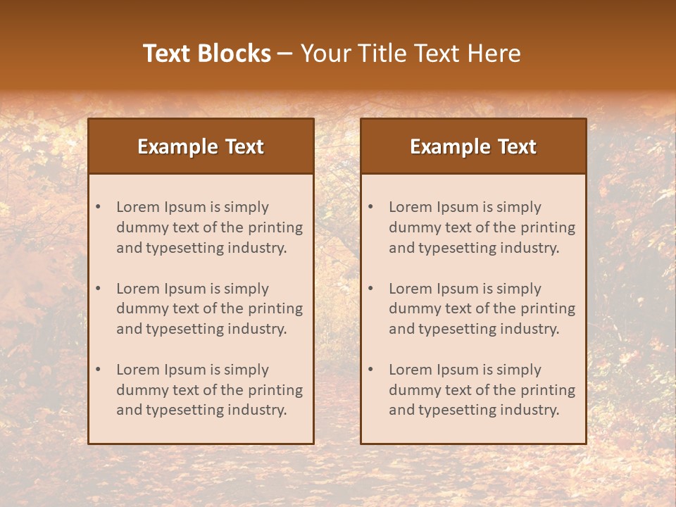 Leaf Woods Foliage PowerPoint Template