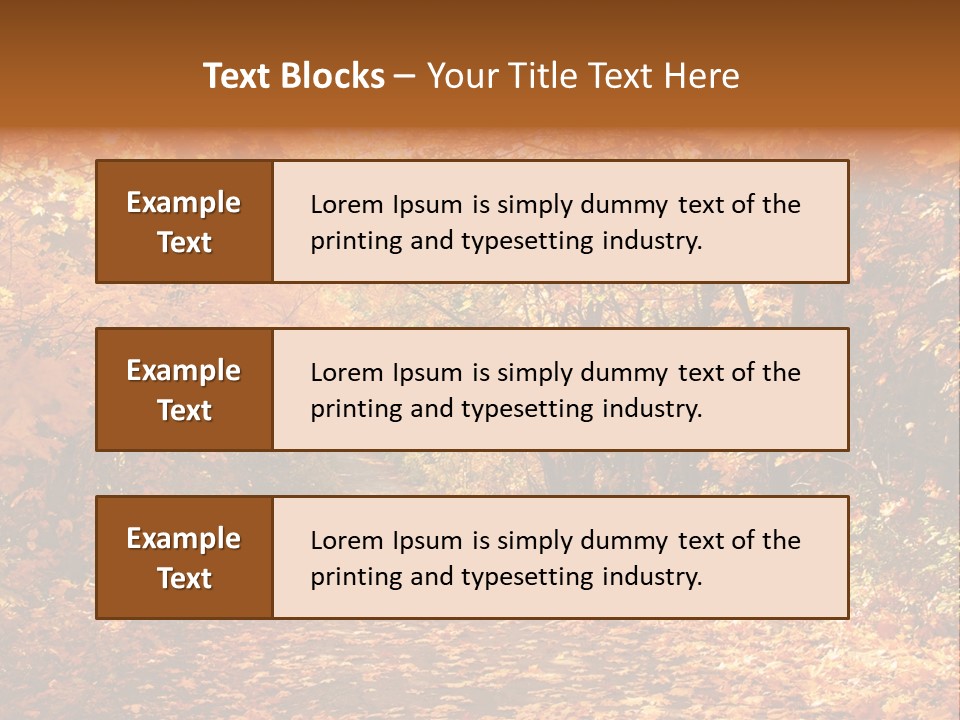 Leaf Woods Foliage PowerPoint Template
