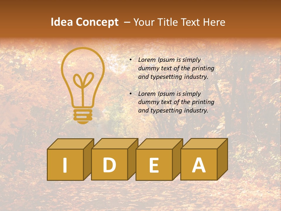 Leaf Woods Foliage PowerPoint Template