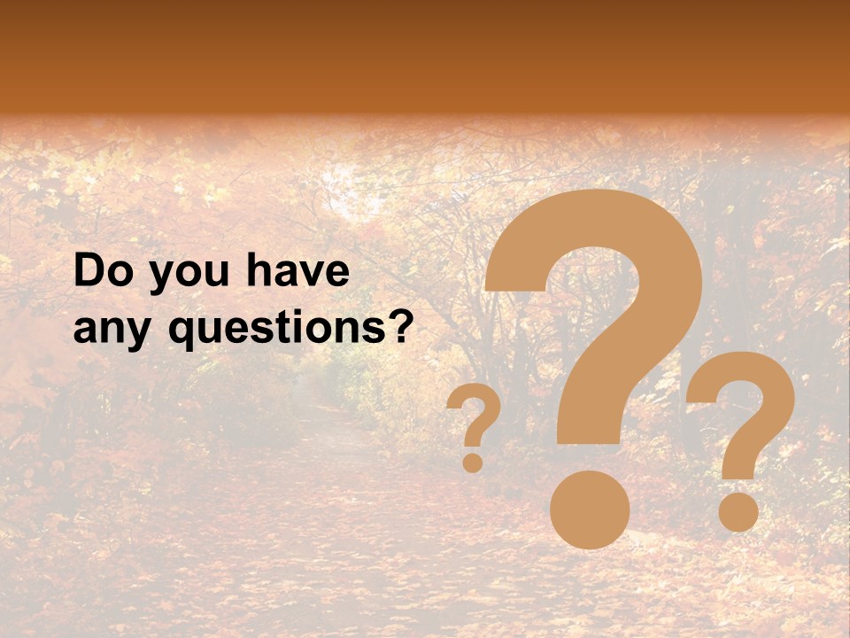 Leaf Woods Foliage PowerPoint Template