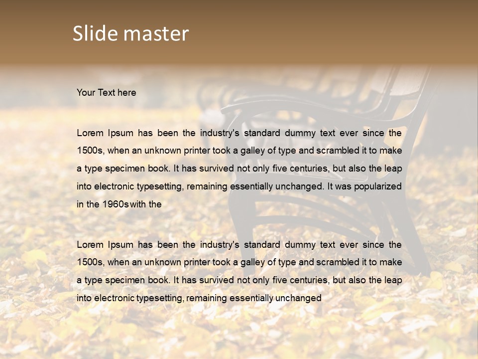 November Leaves Woods PowerPoint Template