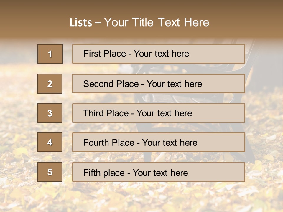 November Leaves Woods PowerPoint Template