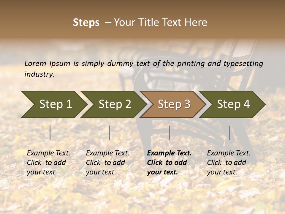 November Leaves Woods PowerPoint Template