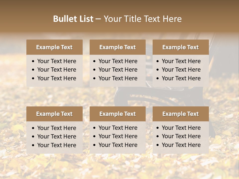 November Leaves Woods PowerPoint Template